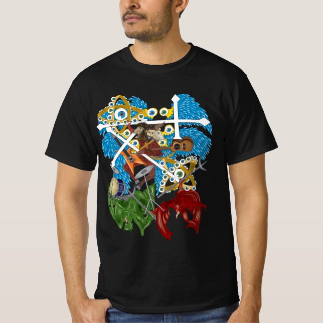 T-shirt Lutte biblique avec précision des anges (Devant)