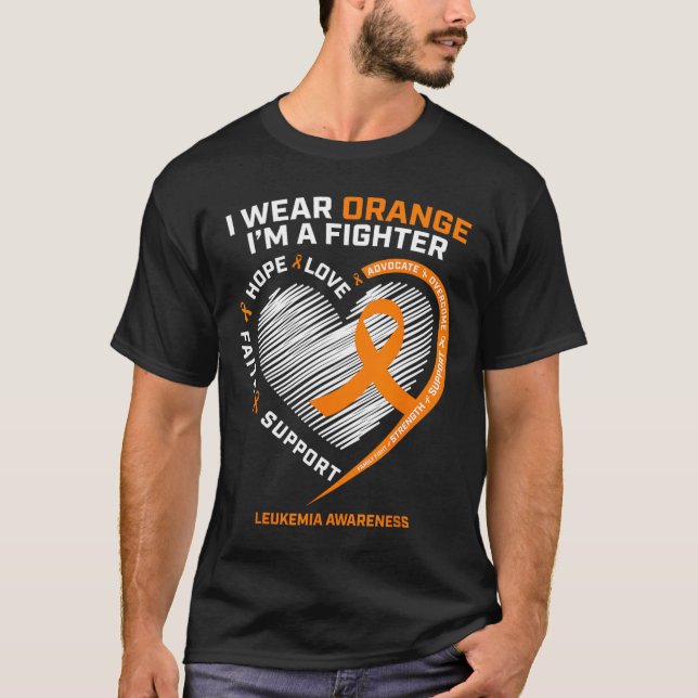 T-shirt Lutte contre la leucémie Hommes Femmes Maman Papa  (Devant)