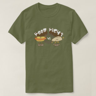 T-shirt Lutte contre la nourriture ! Hotdog vs Potsticker 