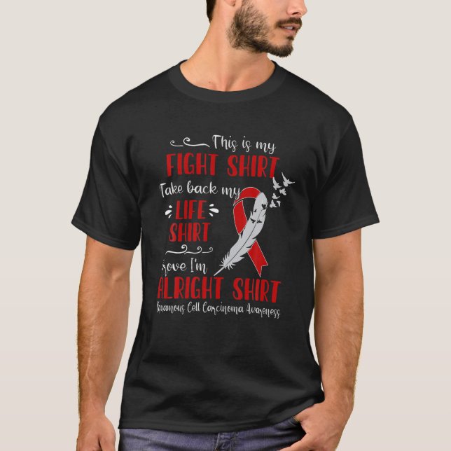 T-shirt Lutte contre le cancer des cellules squameuses (Devant)