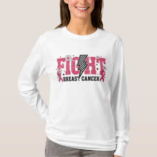 T-shirt Lutte contre le cancer du sein éclair foudroyant e
