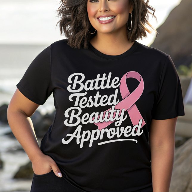 T-shirt Lutte contre le cancer du sein guerrier rose du ru (Créateur téléchargé)