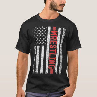 T-shirt Lutte contre le drapeau américain 4 juillet