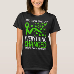 T-shirt Lutte contre le Ruban guerrier Lymphome Cancer Sen