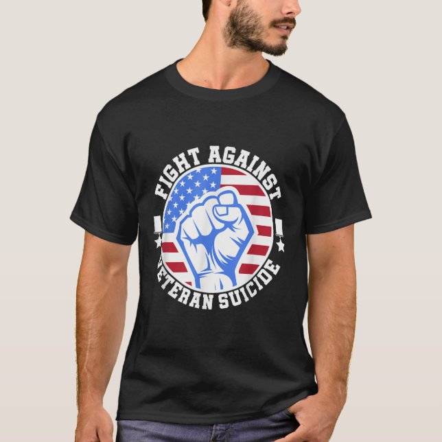 T-shirt Lutte contre le suicide des vétérans Journée de se (Devant)