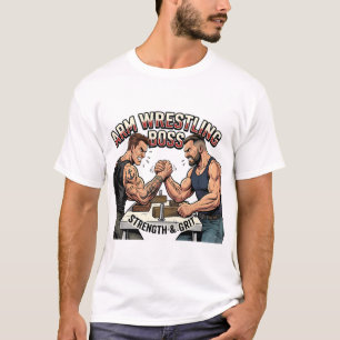T-shirt Lutte de Bras Boss - Art de Force et de Résistance