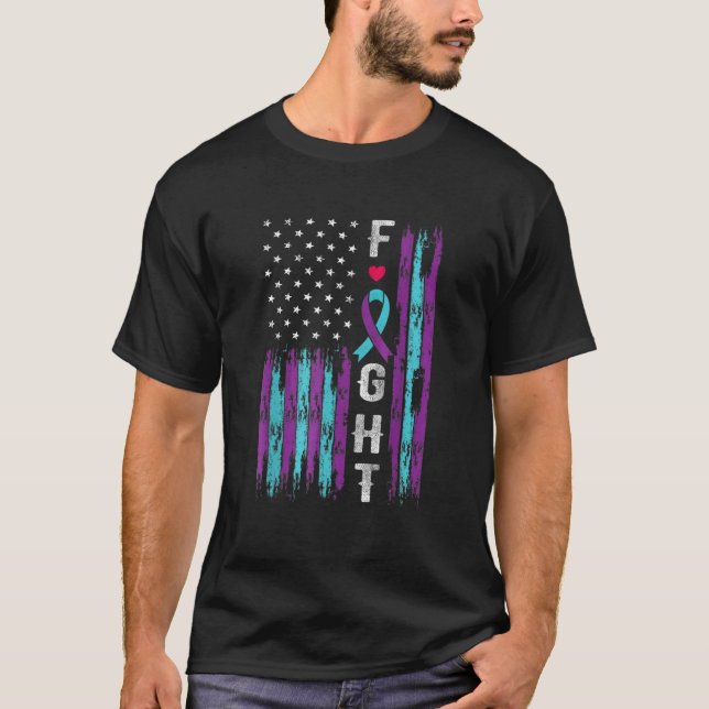 T-shirt Lutte de sensibilisation à la prévention du suicid (Devant)