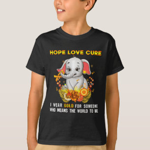 T-shirt Lutte de sensibilisation au cancer de l'enfance Gu