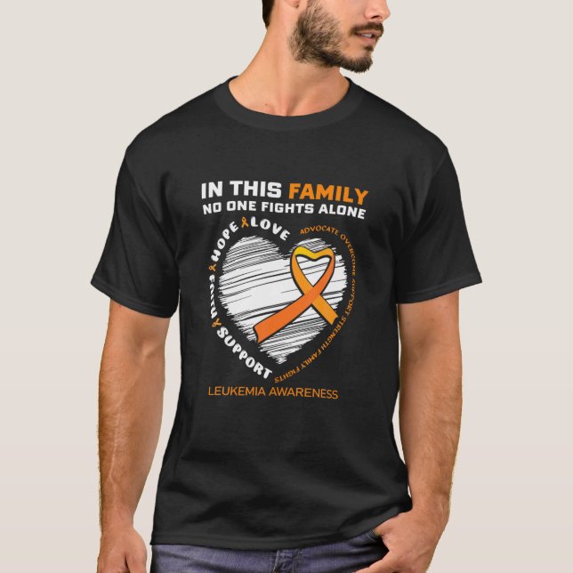 T-shirt Lutte familiale Leucémie Produits de sensibilisati (Devant)