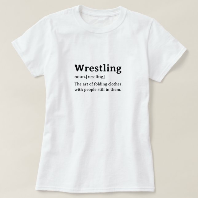 T-shirt Lutte pour la définition du dictionnaire drôle (Design devant)