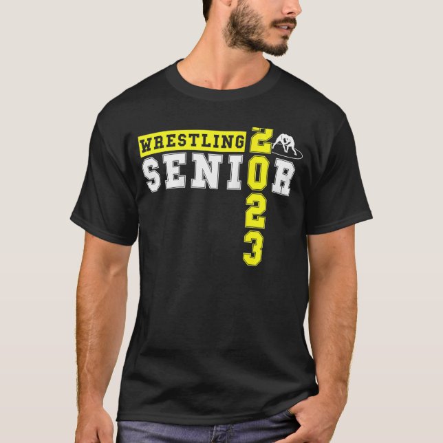 T-shirt Lutte Senior Night Graduation Senior 2023 Wres (Devant)