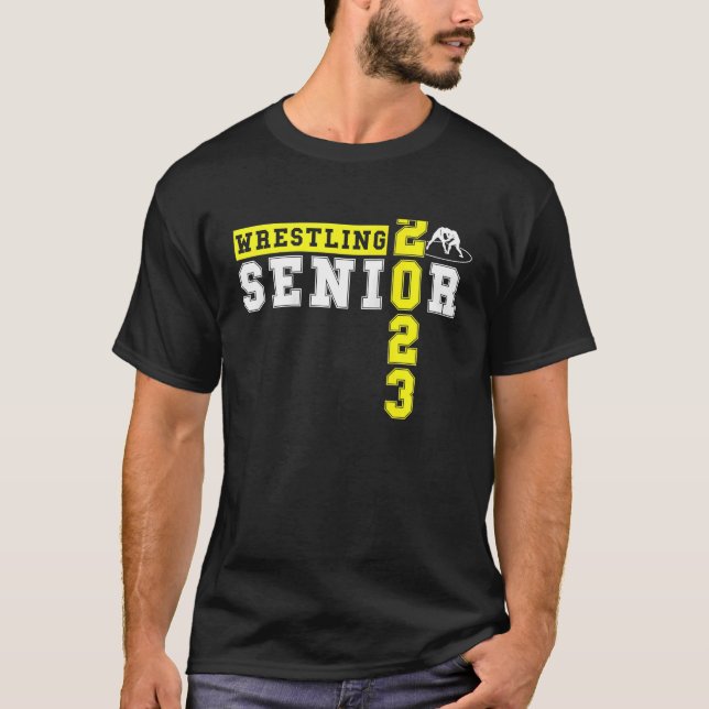 T-shirt Lutte Senior Night Graduation Senior 2023 Wres (Devant)