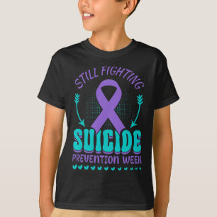 T-shirt Lutte toujours Contre la Prévention Suicide Violet