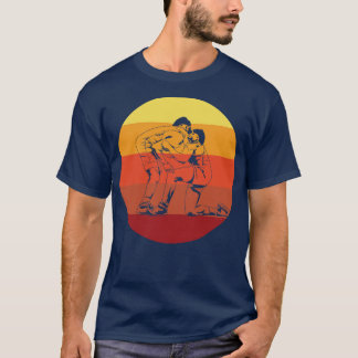 T-shirt Lutte Wrestler Retro