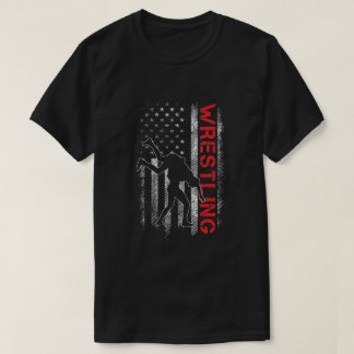 T-shirt Lutter American Flag USA Citation Wrestler