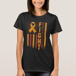T-shirt Lutter contre la leucémie Sensibilisation Orange R