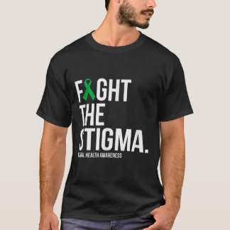 T-shirt Lutter contre la Stigma Green Ribbon Mental Health