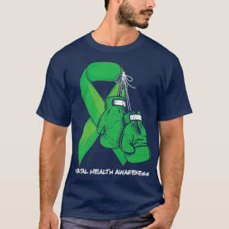 T-shirt Lutter contre la Stigma Green Ribbon Mental Health