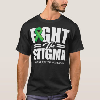 T-shirt Lutter contre la Stigma Green Ribbon Mental Health