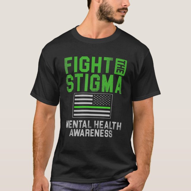 T-shirt Lutter contre la stigmatisation maman américaine d (Devant)