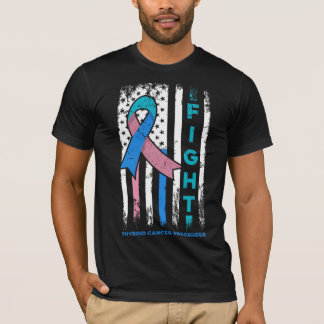 T-shirt Lutter contre le cancer de la thyroïde avec le dra