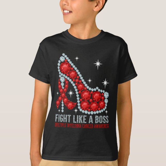 T-shirt Lutter Contre Le Cancer Du Sang Comme Un Myélome M (Devant)