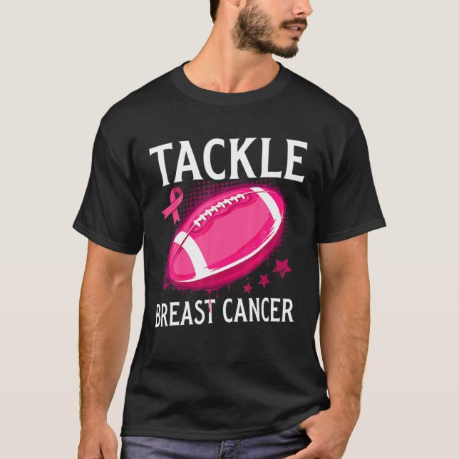 T-shirt Lutter contre le cancer du sein Football Survivant (Devant)