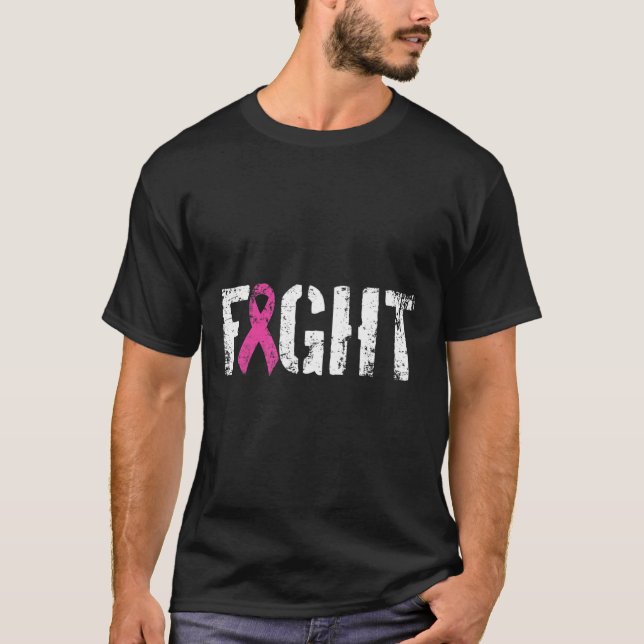 T-shirt Lutter contre le cancer du sein - Prix de style mi (Devant)