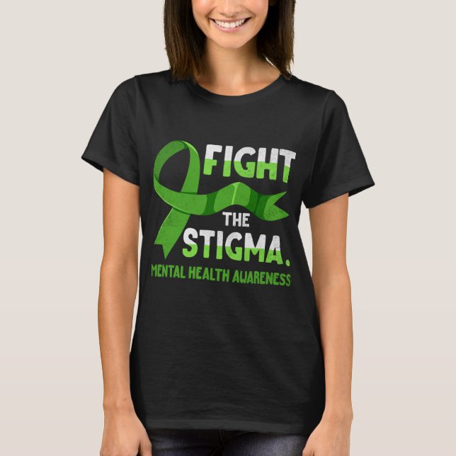 T-shirt Lutter Contre Le Ruban Des Hommes De La Stigmatisa (Devant)