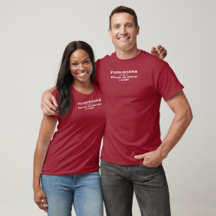 T-shirt Lutter contre les parkinsons en blanc