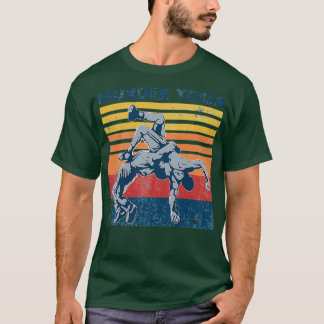 T-shirt Lutter Meurtre Yoga Vintage Drôle cadeau