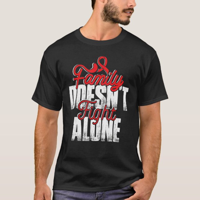 T-shirt Lutter seul contre l'anémie de la faucille Soutien (Devant)