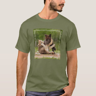 T-shirt Luttes de louveteaux gris