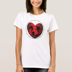 T-shirt Luv-A-Bull American Bulldog Pit Bull Heart