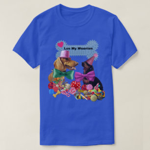 T-shirt Luv My Weenies Pour Femmes/Hommes