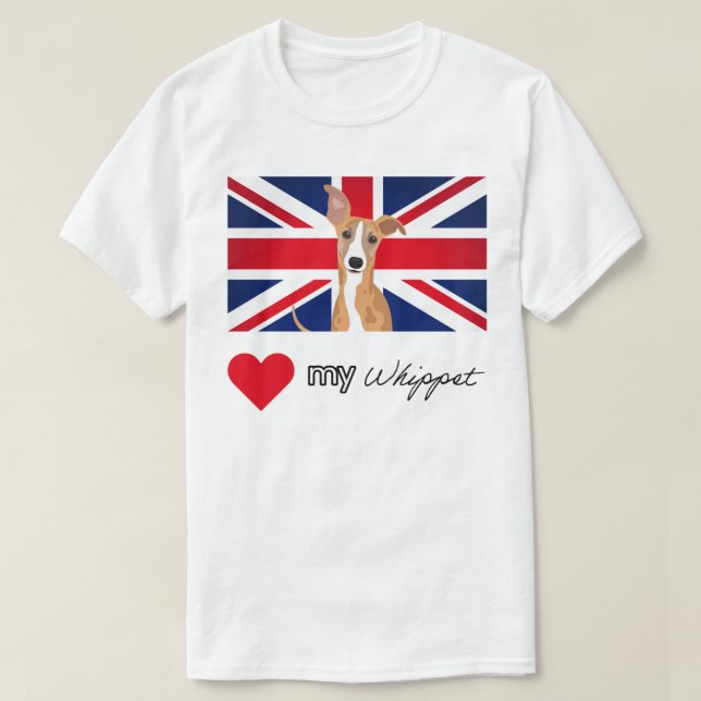 T-shirt LUVMYWHIPPET Basic (Design devant)