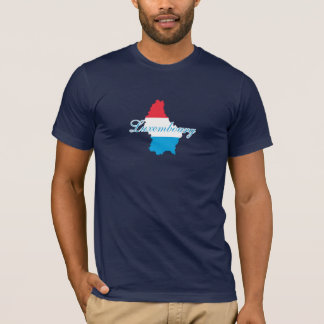 T-shirt Luxembourg luxembourgeois moderne Drapeau Carte So