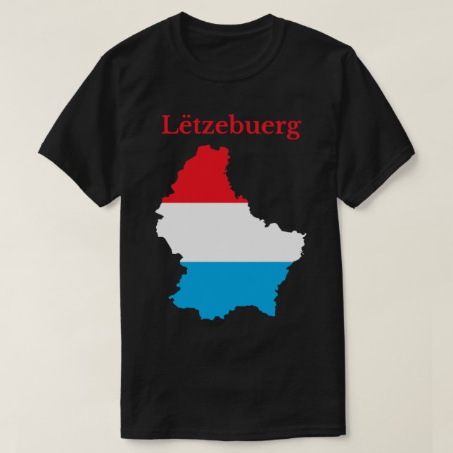 T-shirt Luxembourg Map Design Luxembourg (Design devant)