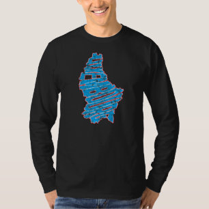 T-shirt Luxembourg Outline Luxembourg Travel Luxembourg Lu