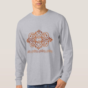 T-Shirt Luxury Bronze Baroque Motif Men’s T-Shirt 