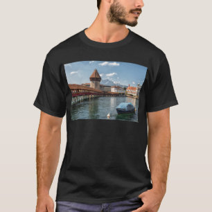T-shirt Luzerne de pont de chapelle, Suisse
