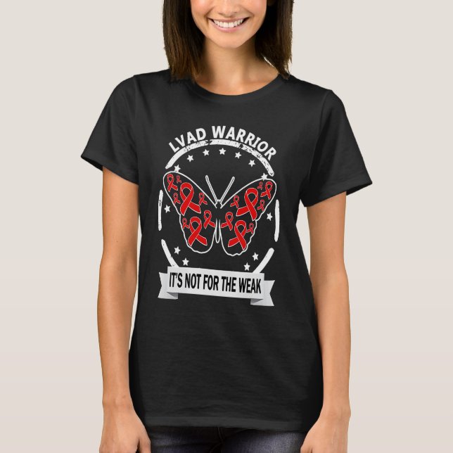 T-shirt LVAD Warrior rouge du ruban inspiré journée (Devant)