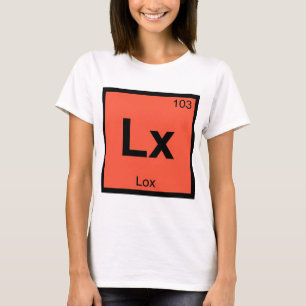 T-shirt Lx - Symbole du tableau périodique de la chimie Lo