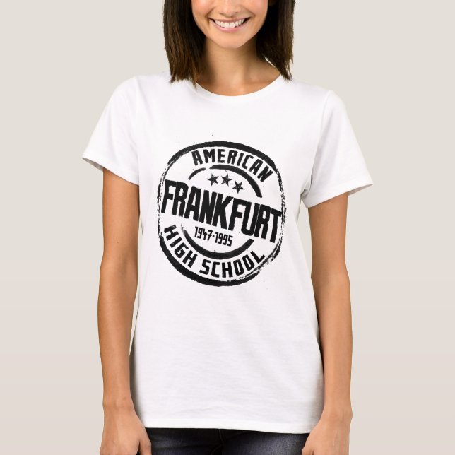 T-shirt Lycée américain de Francfort (Devant)