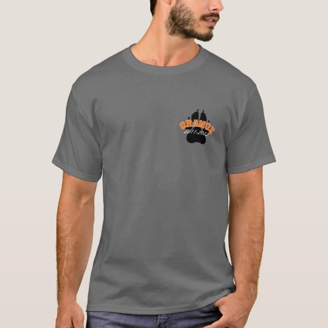 T-shirt Lycée orange 2011-2012 (Devant)