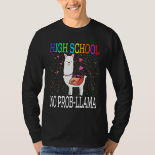 T-shirt Lycée Pas De Prob Llama Retour À L'École