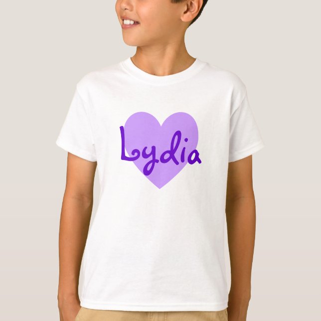 T-shirt Lydia en violet (Devant)