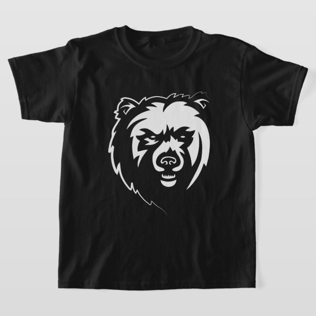 T-shirt LYFL 02 | Sous-repère Grizzly blanc pour enfants (Poser)