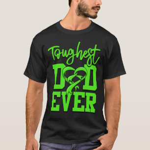 T-shirt Lymphocytes à ruban vert dur papa Lymphoma Lime