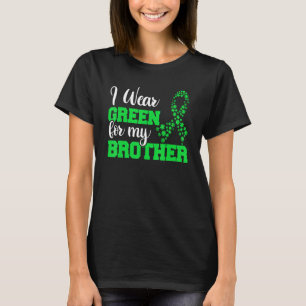 T-shirt Lymphoma Family Support Je Porte Le Vert Pour Mon 